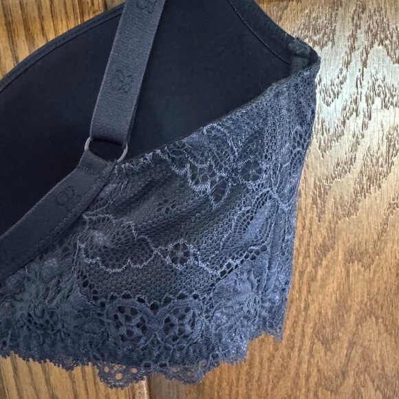 Leilieve by Manicardi Navy Padded Underwire Bra - Sz 36E - Picture 3 of 5